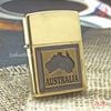BẬT LỬA ZIPPO BRASS EMBLEM CHỦ ĐỀ AUSTRALIA ĐỜI IX LA MÃ SẢN XUẤT NĂM 1993 - ZL272