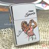 BẬT LỬA ZIPPO CHROME BÓNG SƠN HẤP NHIỆT CHỦ ĐỀ THỂ THAO ĐÁNH GOLF ĐỜI XIV NĂM 1998 ZL27