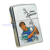 BẬT LỬA ZIPPO CHROME BÓNG SƠN HẤP NHIỆT CHỦ ĐỀ THỂ THAO ĐÁNH GOLF ĐỜI XVI NĂM 2000 ZL31
