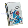 BẬT LỬA ZIPPO CHROME BÓNG SƠN HẤP NHIỆT CHỦ ĐỀ THỂ THAO TRƯỢT TUYẾT ĐỜI XIII NĂM 1997 ZL32