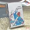 BẬT LỬA ZIPPO CHROME BÓNG SƠN HẤP NHIỆT CHỦ ĐỀ THỂ THAO TRƯỢT TUYẾT ĐỜI XIII NĂM 1997 ZL32