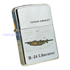BẬT LỬA ZIPPO CHROME BÓNG SƠN HẤP NHIỆT CHỦ ĐỀ MÁY BAY ĐỜI VIII NĂM 1992 ZL35