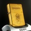 Bật Lửa Zippo Brass Vintage Chặt Góc Chủ Đề Sư Tử Biển Singapo Đời III La Mã Năm 1987 ZL427