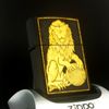 Bật Lửa Zippo Đồng Khối Phủ Sơn Emblem Dát Vàng Chính Hãng Đời XII La Mã Năm 1996 ZL457