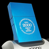 Bật Lửa Zippo Đồng Khối Replica 1933 Mạ Saphia Xanh Blue Bản Giới Hạn Limited Chào Đón Thiên Niên Kỷ Năm 2000 Rất Hiếm Đời V La Mã Năm 1998 ZL458