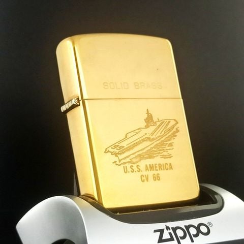 Bật Lửa Zippo Đồng Khối Solid Brass Chu Niên 1932 - 1990 Khắc Ăn Mòn Chủ Đề Tầu Chiến 2 Mặt Hiếm Gặp Nguyên Zin Chính Hãng ZL459