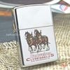 BẬT LỬA ZIPPO CHROME BÓNG SƠN HẤP NHIỆT CHỦ ĐỀ SONG MÃ ĐỜI XIII NĂM 1997 ZL47