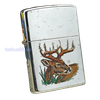 BẬT LỬA ZIPPO CHROME BÓNG SƠN HẤP NHIỆT CHỦ ĐỀ NAI RỪNG ĐỜI XVI NĂM 2000 ZL50