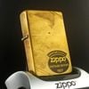 Bật Lửa Zippo Đồng Khối Bản Vintage Chặt Góc Đời V La Mã Sản Xuất Năm 1989 ZL539