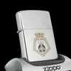 Bật Lửa Zippo Đồng Khối Mạ Chrome Bóng Chủ Đề Hiếm Gặp Năm 1990 Đời VI La Mã ZL569