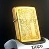 Bật Lửa Zippo Đồng Khối Venetian Hoa Văn Ý Cổ Điển Đời VIII La Mã Năm 1992 ZL580