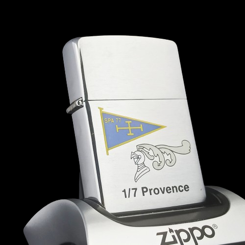 Bật Lửa Zippo Đồng Khối Mạ Chrome Phay Xước Khắc Ăn Mòn Phủ Sơn 2 Mặt Chủ Đề Hiếm Gặp Đời XI La Mã Năm 1995 ZL584