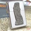 BẬT LỬA ZIPPO CHROME BÓNG CHỦ ĐỀ EMBLEM THỔ DÂN ĐỜI XII NĂM 1996 ZL58