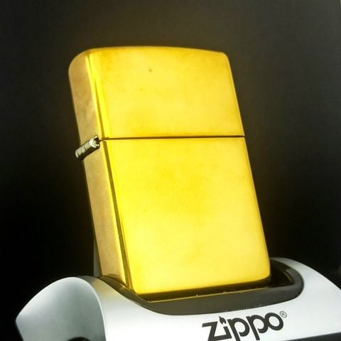 Bật Lửa Zippo Đồng Khối Trơn 2 Mặt Đời XV La Mã Năm 1999 ZL602