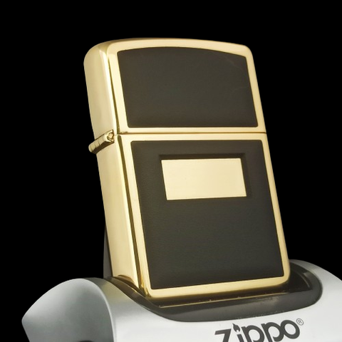 BẬT LỬA ZIPPO MẠ VÀNG GOLD PLATED ỐP COMBOSID ĐẸP SANG TRỌNG, ĐỜI V NĂM 1989 ZL621