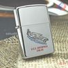 BẬT LỬA ZIPPO CHROME BÓNG TẦU CHIẾN ĐỜI XVI NĂM 2000 ZL74