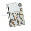 BẬT LỬA ZIPPO CHROME BÓNG SƠN HẤP NHIỆT MỎ NEO BẢN XUẤT CHÂU ÂU ĐỜI XII NĂM 1996 ZL82