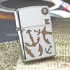 BẬT LỬA ZIPPO CHROME BÓNG SƠN HẤP NHIỆT MỎ NEO BẢN XUẤT CHÂU ÂU ĐỜI XII NĂM 1996 ZL82