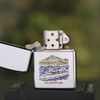 BẬT LỬA ZIPPO CHROME BÓNG TẦU CHIẾN ĐỜI XIII NĂM 1997 ZL92