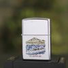 BẬT LỬA ZIPPO CHROME BÓNG TẦU CHIẾN ĐỜI XIII NĂM 1997 ZL92