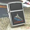 BẬT LỬA ZIPPO CHROME BÓNG TÀU CHIẾN HAI MẶT ĐỜI VI NĂM 1990 ZL93
