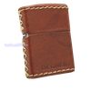 BẬT LỬA ZIPPO XUẤT NHẬT BỌC DA NÂU KHÂU TAY NĂM 2014 - ZN88