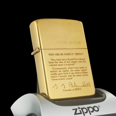 Bật Lửa Zippo Chu Niên 1932 - 1984 Slolid Brass Bức Thư Ông Tổ CỰC HIẾM năm 1984 ZQH42