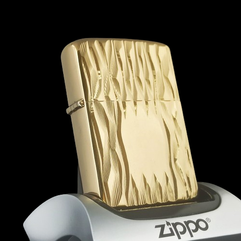 Bật Lửa Zippo Mạ Vàng Gold Plated Đời 6 Vạch Sắc Năm 1976 Rất Hiếm ZQH51