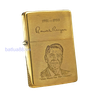 ZIPPO VINTAGE BRASS KHÔNG CHẶT GÓC CHỦ ĐỀ TỔNG THỐNG HOA KỲ RẤT HIẾM ĐỜI V LA MÃ SẢN XUẤT 1989 - ZQH8