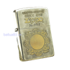 SET BẬT LỬA ZIPPO LIMITTED MẠ BẠC ĐẮP NỔI DEMI VÀNG CHỦ ĐỀ GƯƠNG CHIẾU YÊU + BẢNG HIỆU ZIPPO ĐỜI XII NĂM 1996 ZS10