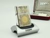 SET BẬT LỬA ZIPPO LIMITTED MẠ BẠC ĐẮP NỔI DEMI VÀNG CHỦ ĐỀ GƯƠNG CHIẾU YÊU + BẢNG HIỆU ZIPPO ĐỜI XII NĂM 1996 ZS10