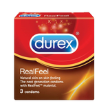  Bao Cao Su Durex Real Feel , Hộp 03 Cái, Siêu Mỏng, Không Mùi Cao Su 