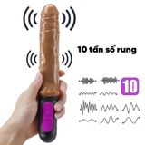  DV Cầm Tay Rung Nhiều Chế Độ, Nhiệt Độ Sưởi Ấm, Màu Da Nâu,  Tay Cầm Hồng Đen, Siêu Mềm Dẽo, Cao Cấp Sạc Điện 