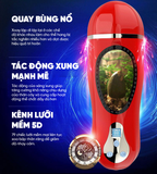  Cốc ÂĐ Masturbation Cup Đỏ, Nhiều Chế Độ Hút Rung, Lưỡi Liếm Mút Mềm 5D, Rên La Nhiều Kiểu,Sưởi Ấm 