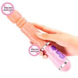  DV Giả Dildo Mizzzee Mr Diamond Rung Nhiều Chế Độ , Nhiệt Độ và Thụt Có Tay Cầm Cao Cấp 