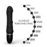  Cây Massage Kích Thích Louis Vibrator Hình Dạng DV Đầu Rung, Silic 