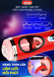  Cốc ÂĐ Masturbation Cup Đỏ, Nhiều Chế Độ Hút Rung, Lưỡi Liếm Mút Mềm 5D, Rên La Nhiều Kiểu,Sưởi Ấm 