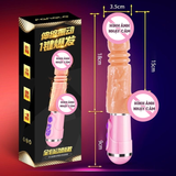  DV Giả Dildo Mizzzee Mr Diamond Rung Nhiều Chế Độ , Nhiệt Độ và Thụt Có Tay Cầm Cao Cấp 