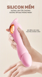  Máy Rung Massage Bơm Hơi Nhiều Chế Độ Khoá Tay Màu Tím Cao Cấp Mềm Mại 