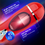  Cốc ÂĐ Masturbation Cup Đỏ, Nhiều Chế Độ Hút Rung, Lưỡi Liếm Mút Mềm 5D, Rên La Nhiều Kiểu,Sưởi Ấm 