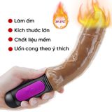  DV Cầm Tay Rung Nhiều Chế Độ, Nhiệt Độ Sưởi Ấm, Màu Da Nâu,  Tay Cầm Hồng Đen, Siêu Mềm Dẽo, Cao Cấp Sạc Điện 