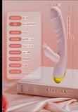  Cây Massage Flexible Rod, Đầu DV, Nhánh Rung Tai Thỏ, Nhiều Tần Số Rung, SD Sạc Điện 