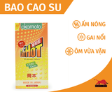  Bao Cao Su Okamoto Dot De Hot - Hộp 10 Cái, Nóng Ấm, Điểm Nổi 
