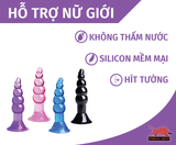  Phích cắm hậu môn - Silcone nhiều màu 