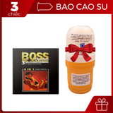  I Sale 2026 I - Combo Bao Cao Su Boss 3 chiếc + Cốc Qing - Dành cho Nam 