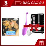  [Giảm 15%] Bao cao su Innova + trứng rung điều khiển từ xa cao cấp Leten 