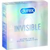  Bao Cao Su Durex Invisible Chính Hãng, Siêu Mỏng, Trơn, Chân Thật, Hộp 03 Cái 