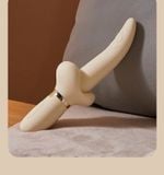  Cây Massage Hình Lưỡi, Trắng, Siêu Mềm, Nhiều Tần Số Rung, SD Sạc Điện 