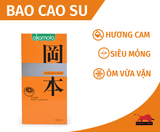  Bao Cao Su Okamoto Skinless Skin Orange - Hộp 10 Cái, Mỏng, Trơn, Hương Cam Thơm Ngát 