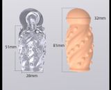 Bao Cao Su Đôn Dzên Đeo Đầu Khấc ( Bộ 2 Cái ), Màu Da, Không hở đầu 